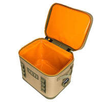field tan/blaze orange yeti cooler bag Hopper Flip 18, and built for harsh conditions Yeti Hopper Two 20 Field