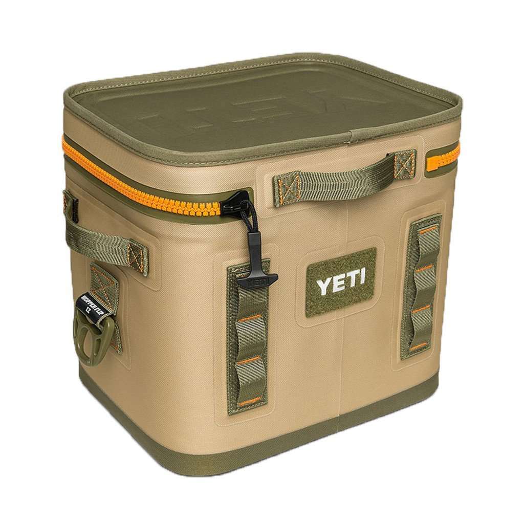 Hopper Flip 12 in Field Tan and Blaze Orange by YETI