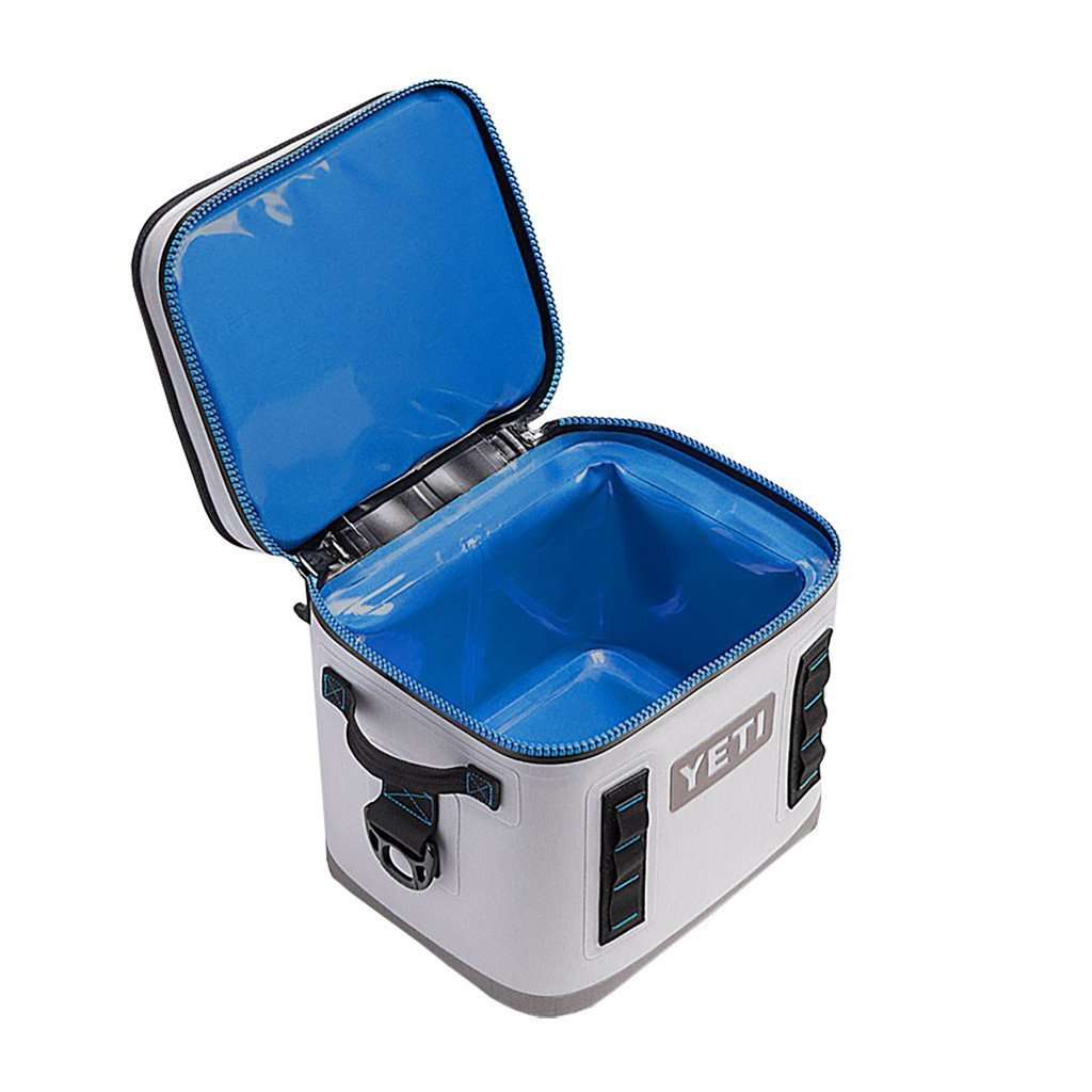 YETI Hopper Flip 8 Portable Cooler, Fog Gray/Tahoe Blue