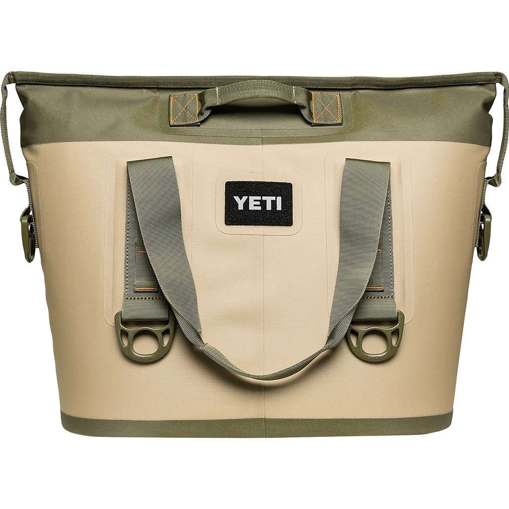 Hopper Two 20 in Field Tan and Blaze Orange by YETI - Country Club Prep