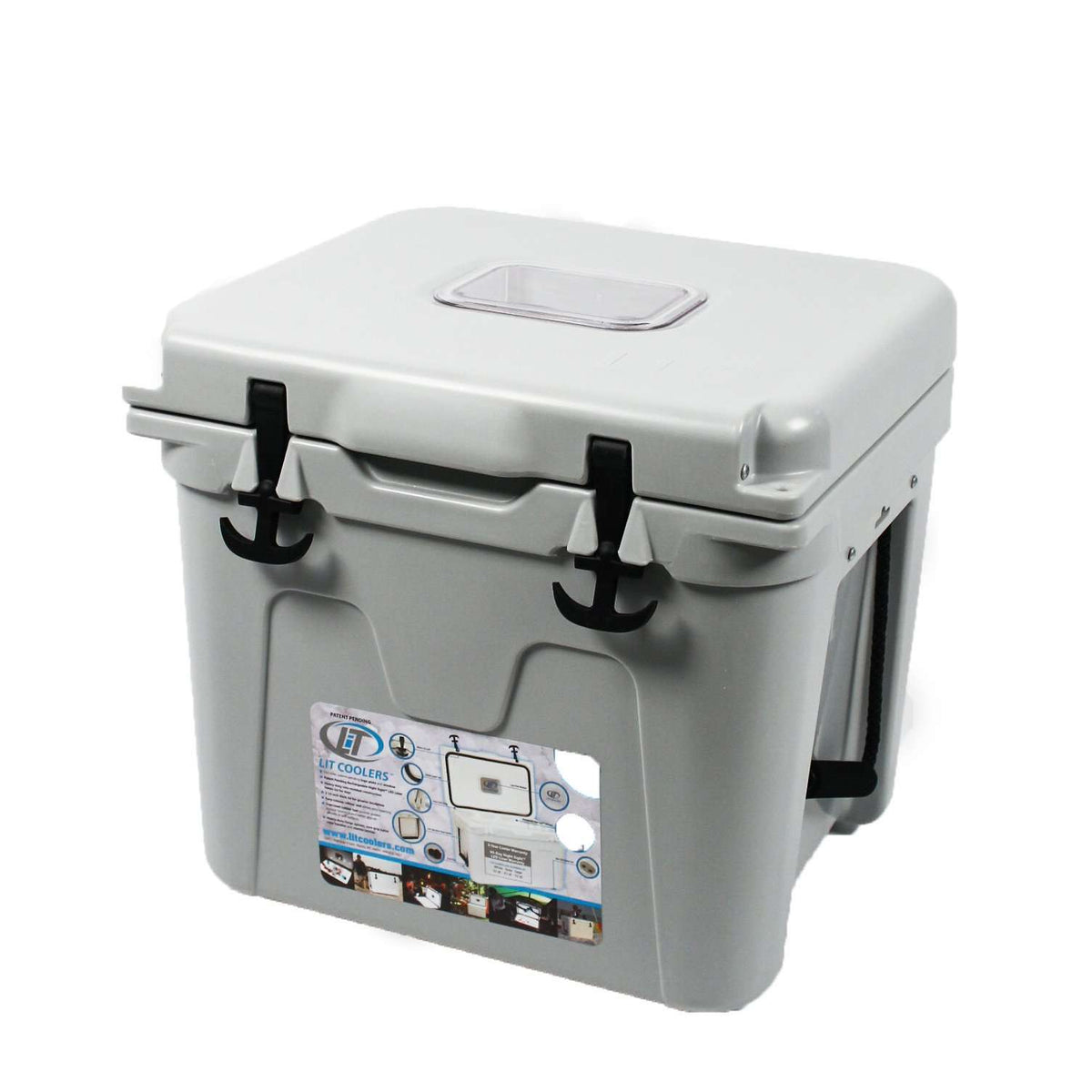 Limited Edition Longshanks Cooler 30qt in Grey by Lit Coolers - Country Club Prep