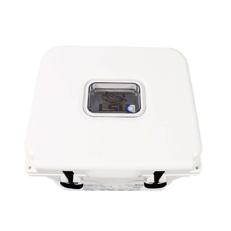 Louisiana State University Cooler 32qt in White by Lit Coolers - Country Club Prep