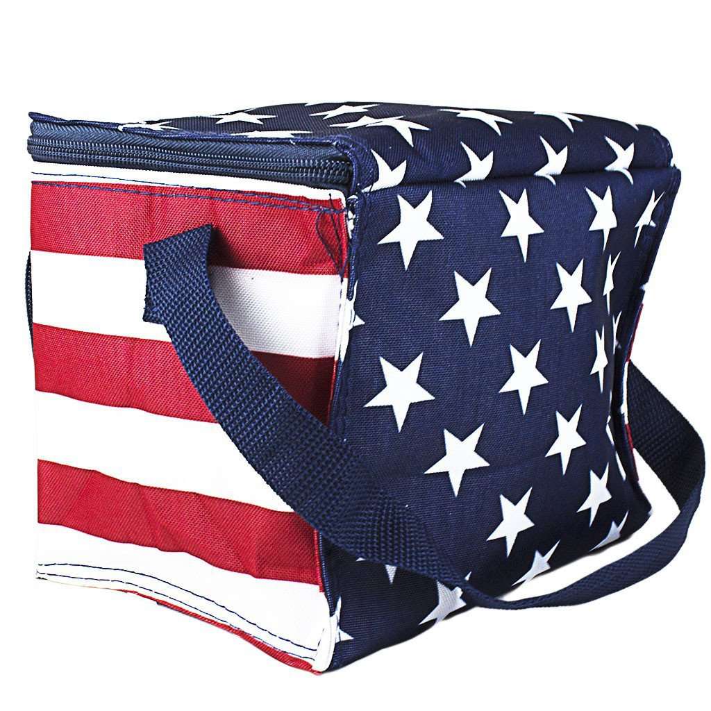 Patriotic Longshanks Cooler in Red, White, & Blue by Country Club Prep - Country Club Prep