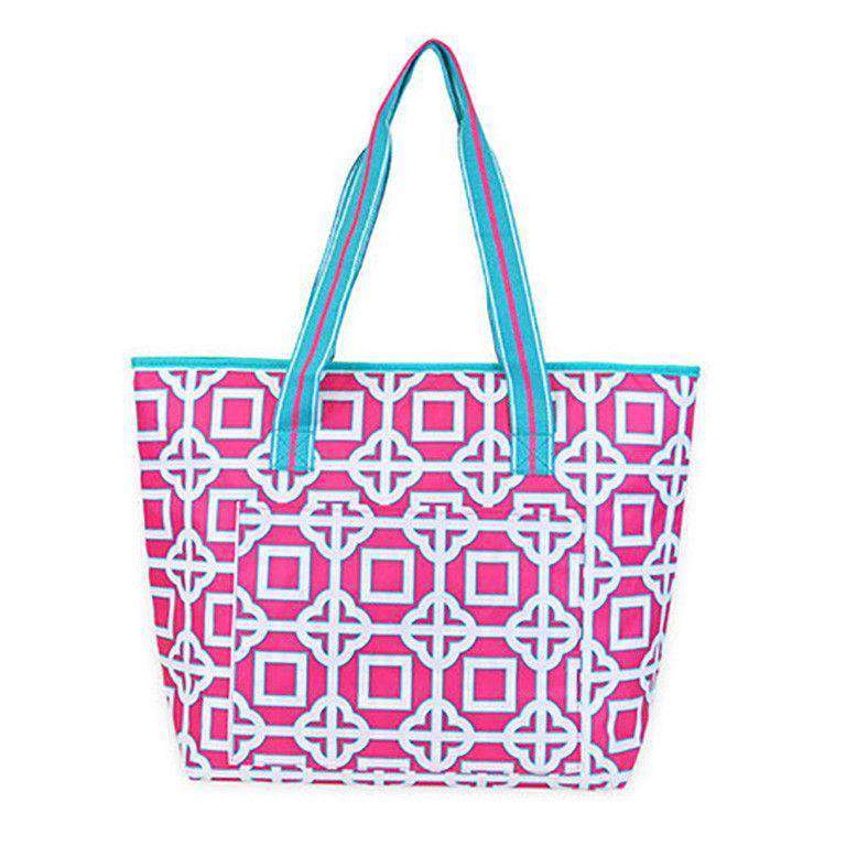 Pink Charmer Cooler Tote by All For Color - Country Club Prep