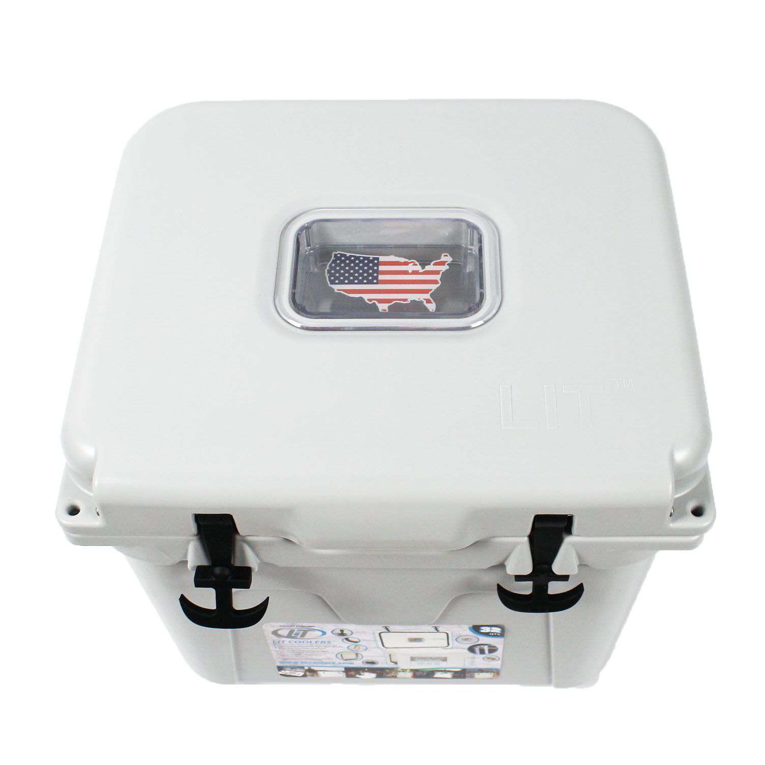 State Traditions America Cooler 30qt in Grey by Lit Coolers - Country Club Prep