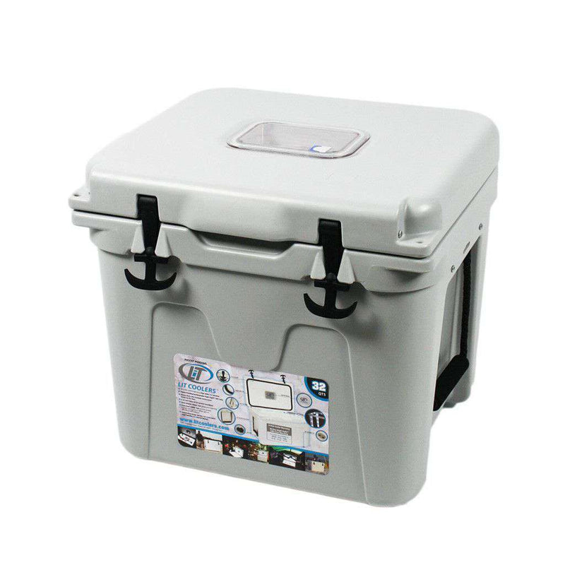 University of Alabama Cooler 32qt in White by Lit Coolers - Country Club Prep
