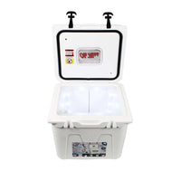 University of Mississippi Cooler 32qt in White by Lit Coolers - Country Club Prep