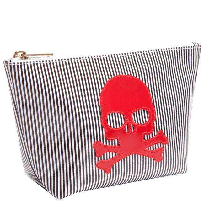 Avery Case in Black Stripe with Red Skull by Lolo - Country Club Prep
