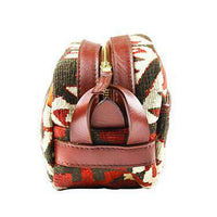 Kilim Dopp Kit Bag in Geo Red by Res Ipsa - Country Club Prep