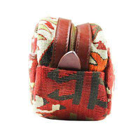 Kilim Dopp Kit Bag in Geo Red by Res Ipsa - Country Club Prep