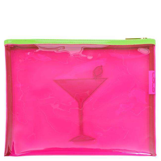 Mesh Stanley Case in Green with Pink Martini by Lolo - Country Club Prep