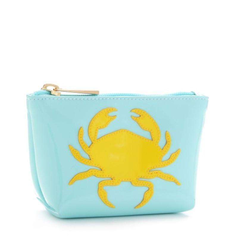 Mini Avery Case in Light Blue with Yellow Crab by Lolo - Country Club Prep