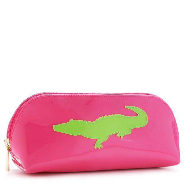 Pink Reynolds Case with Green Alligator by Lolo - Country Club Prep