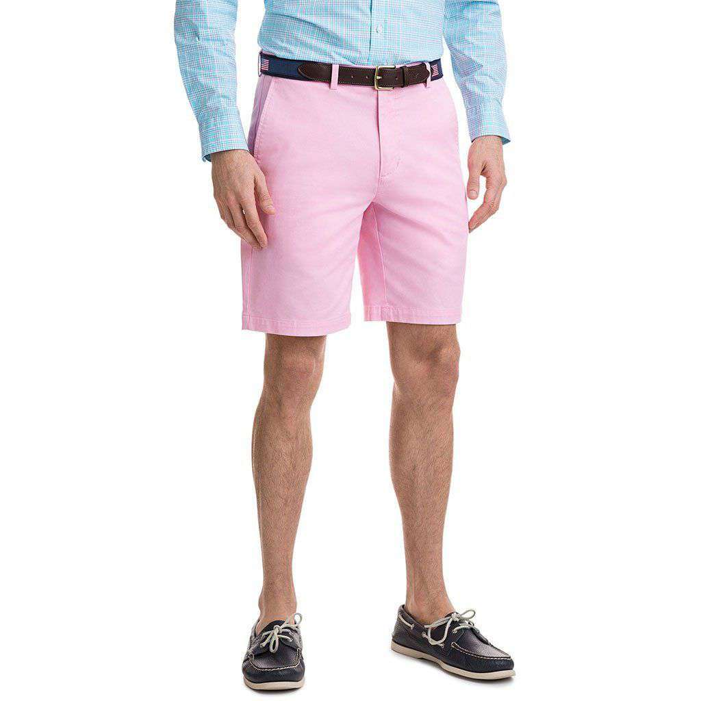 9 Inch Stretch Breaker Shorts in Cotton Candy by Vineyard Vines - Country Club Prep