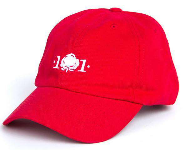Logo Hat in Red by Cotton 101 - Country Club Prep