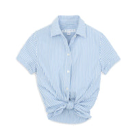Courtney Striped Intercoastal Short Sleeve Button Down Shirt by Southern Tide - Country Club Prep