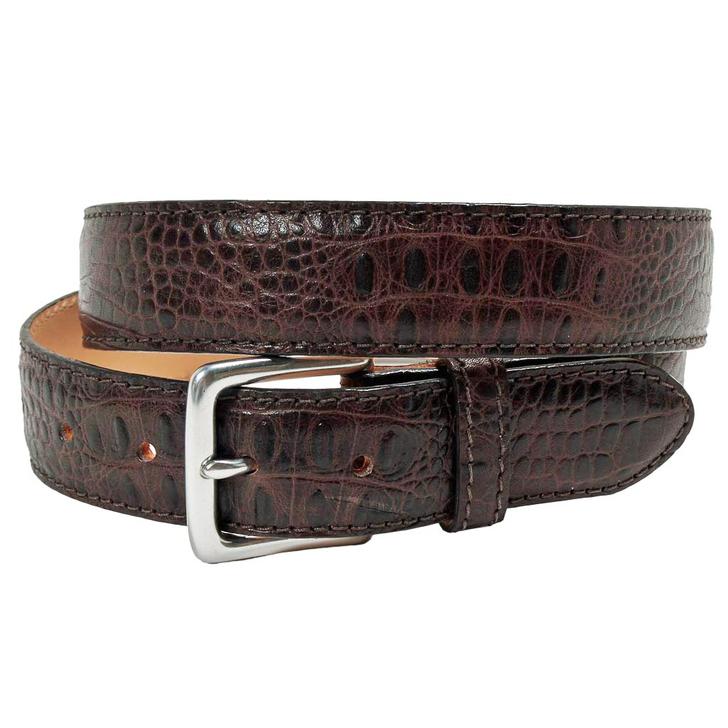 Colombia Croco Dress Belt by T.B. Phelps - Country Club Prep