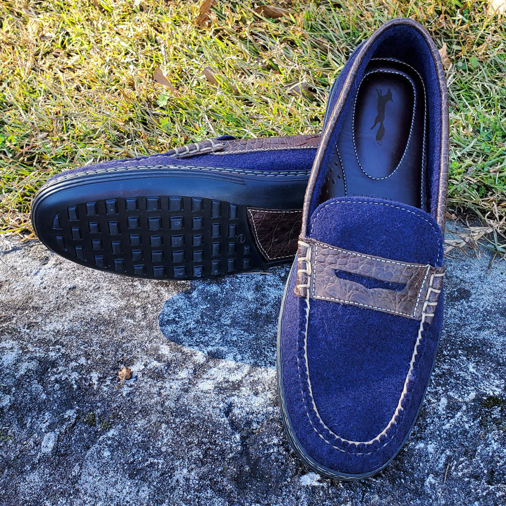 Woolly Croco Penny Loafer by Country Club Prep - Country Club Prep