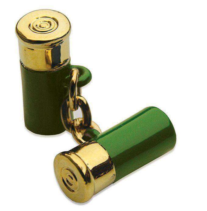 12 Gauge Cufflinks in Green by Bird Dog Bay - Country Club Prep