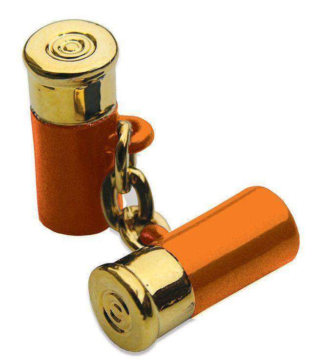 12 Gauge Cufflinks in Orange by Bird Dog Bay - Country Club Prep