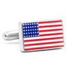 American Flag Cufflinks in Red White and Blue by CufflinksInc - Country Club Prep