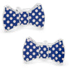 Bowtie Cufflinks in Navy and Pink Polka Dots by CufflinksInc - Country Club Prep