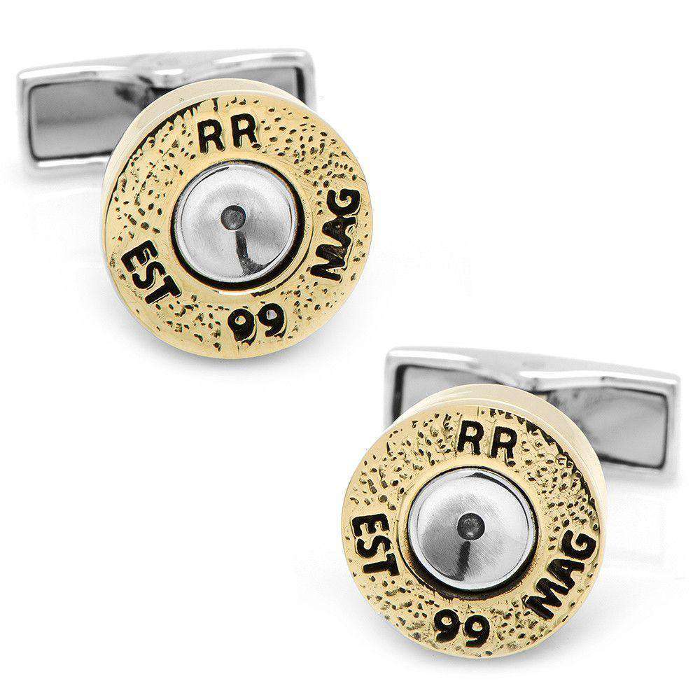 Bullet Cufflinks in Sterling Silver by CufflinksInc - Country Club Prep