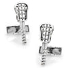 Lacrosse Cufflinks in Sterling Silver by CufflinksInc - Country Club Prep