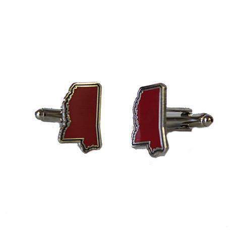 Mississippi Oxford Cufflinks by State Traditions - Country Club Prep