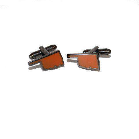 Oklahoma Stillwater Cufflinks by State Traditions - Country Club Prep