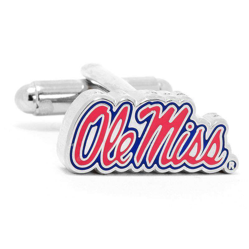 Ole Miss Cufflinks in Silver by CufflinksInc - Country Club Prep