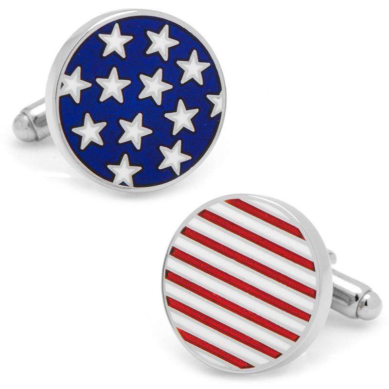 Stars and Stripes Cufflinks by CufflinksInc - Country Club Prep