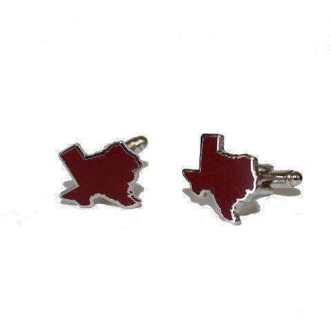 Texas College Station Cufflinks by State Traditions - Country Club Prep
