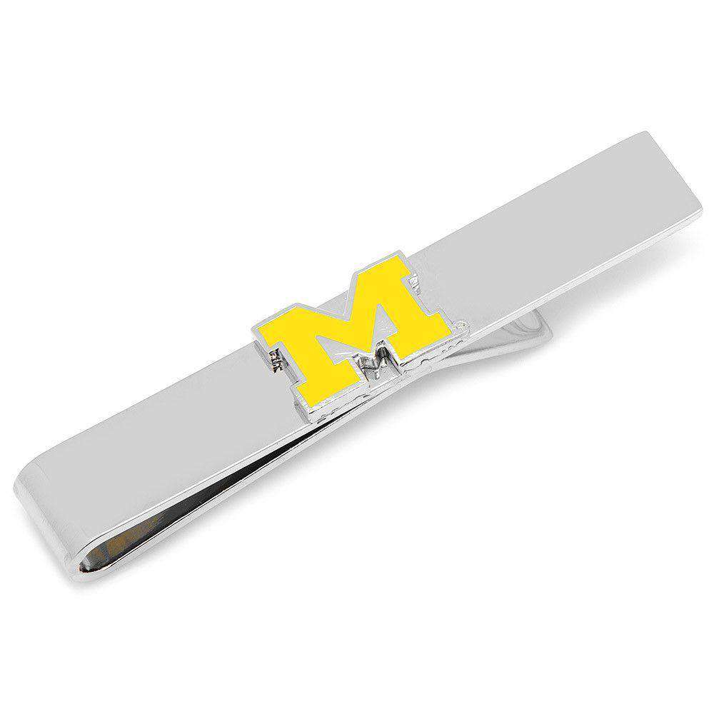 University of Michigan Tie Bar in Silver by CufflinksInc - Country Club Prep