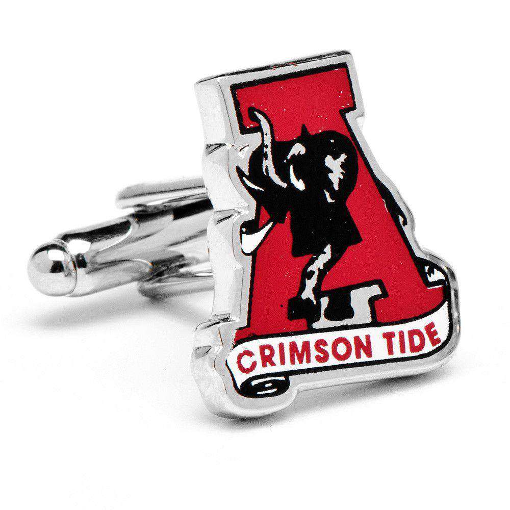 Vintage University of Alabama Cufflinks in Crimson by CufflinksInc - Country Club Prep