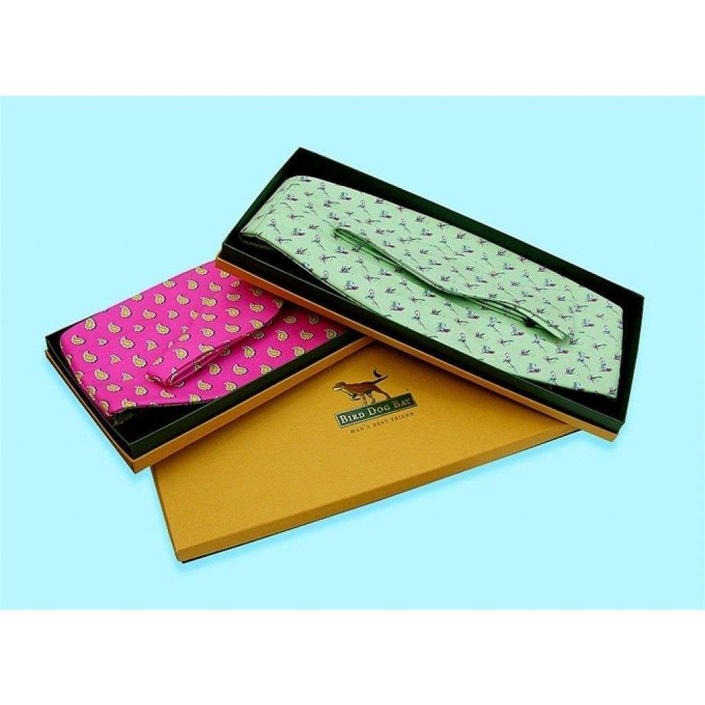 Crack Shot Kringle Cummerbund Set in Green by Bird Dog Bay - Country Club Prep