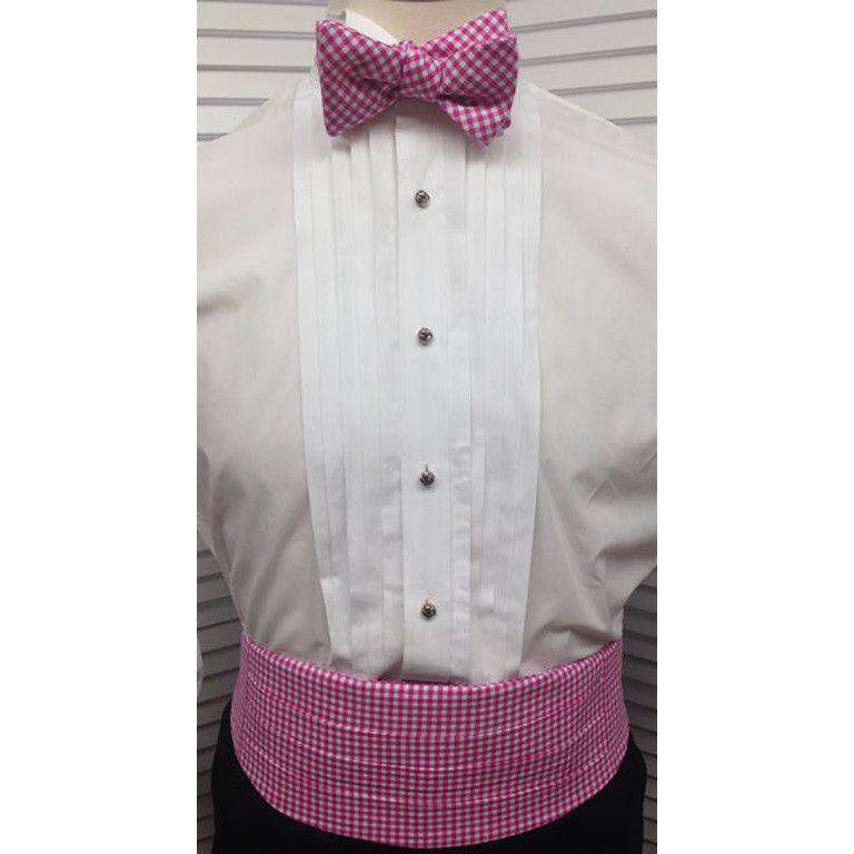 Cummerbund Set in Pink Gingham by Just Madras - Country Club Prep