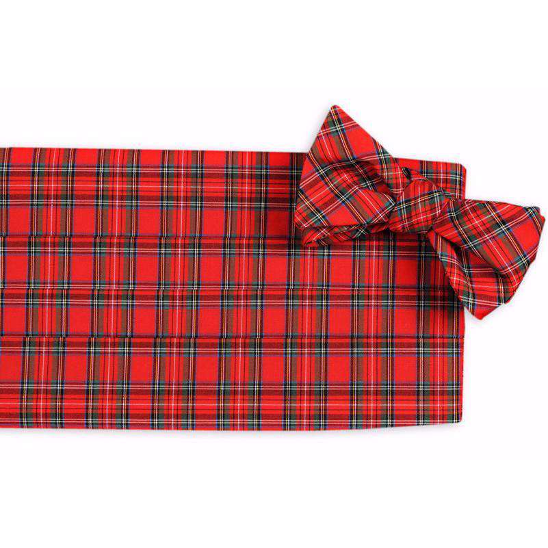 MacIntosh Tartan Cummberbund Set in Red by High Cotton - Country Club Prep