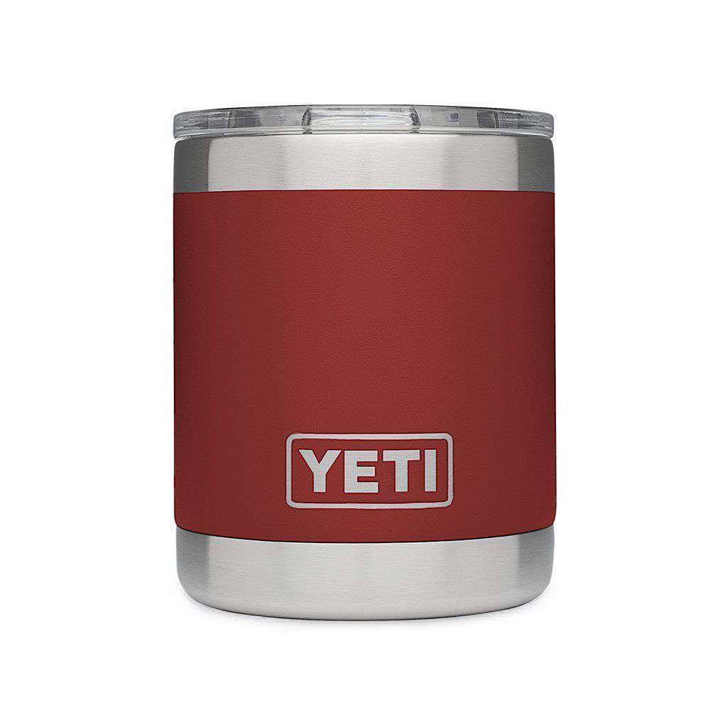 10 oz. Rambler Lowball in Brick Red by YETI - Country Club Prep