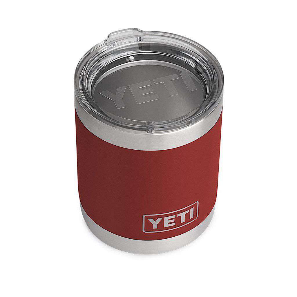 10 oz. Rambler Lowball in Brick Red by YETI - Country Club Prep