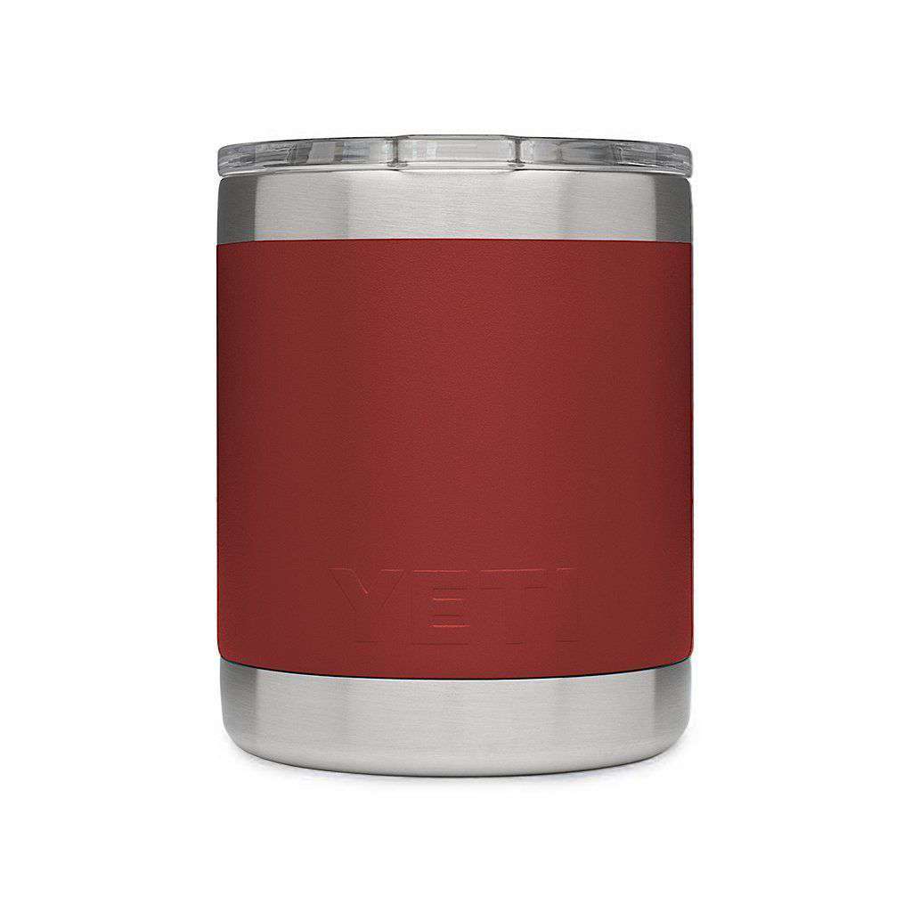 10 oz. Rambler Lowball in Brick Red by YETI - Country Club Prep