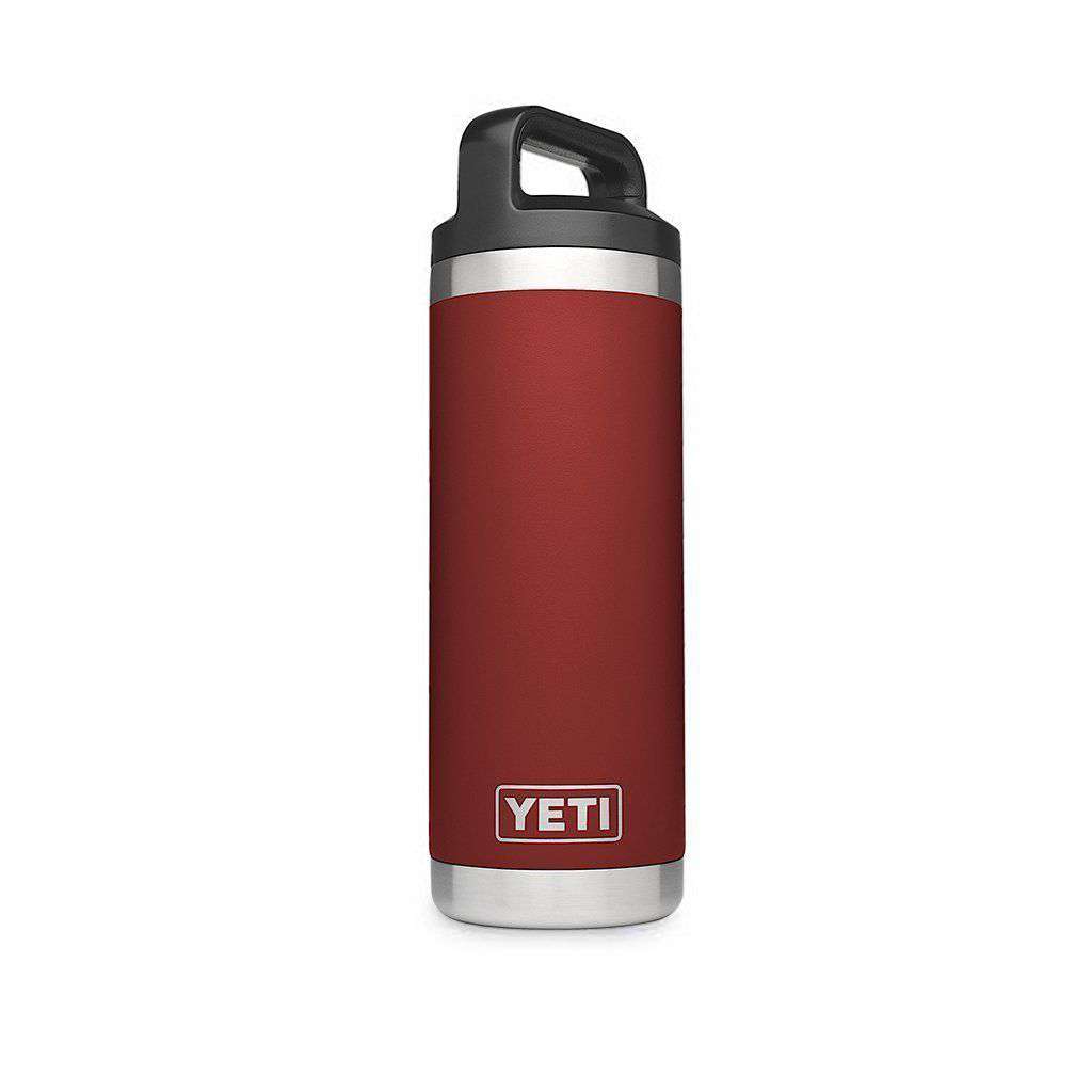 18 oz. Rambler Bottle in Brick Red by YETI - Country Club Prep