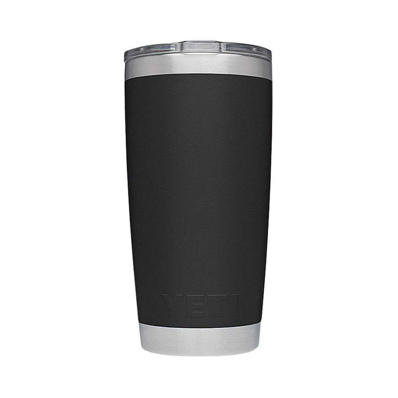 20 oz. DuraCoat Rambler Tumbler in Black by YETI - Country Club Prep