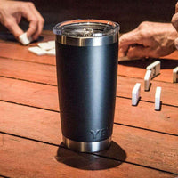 20 oz. DuraCoat Rambler Tumbler in Black by YETI - Country Club Prep