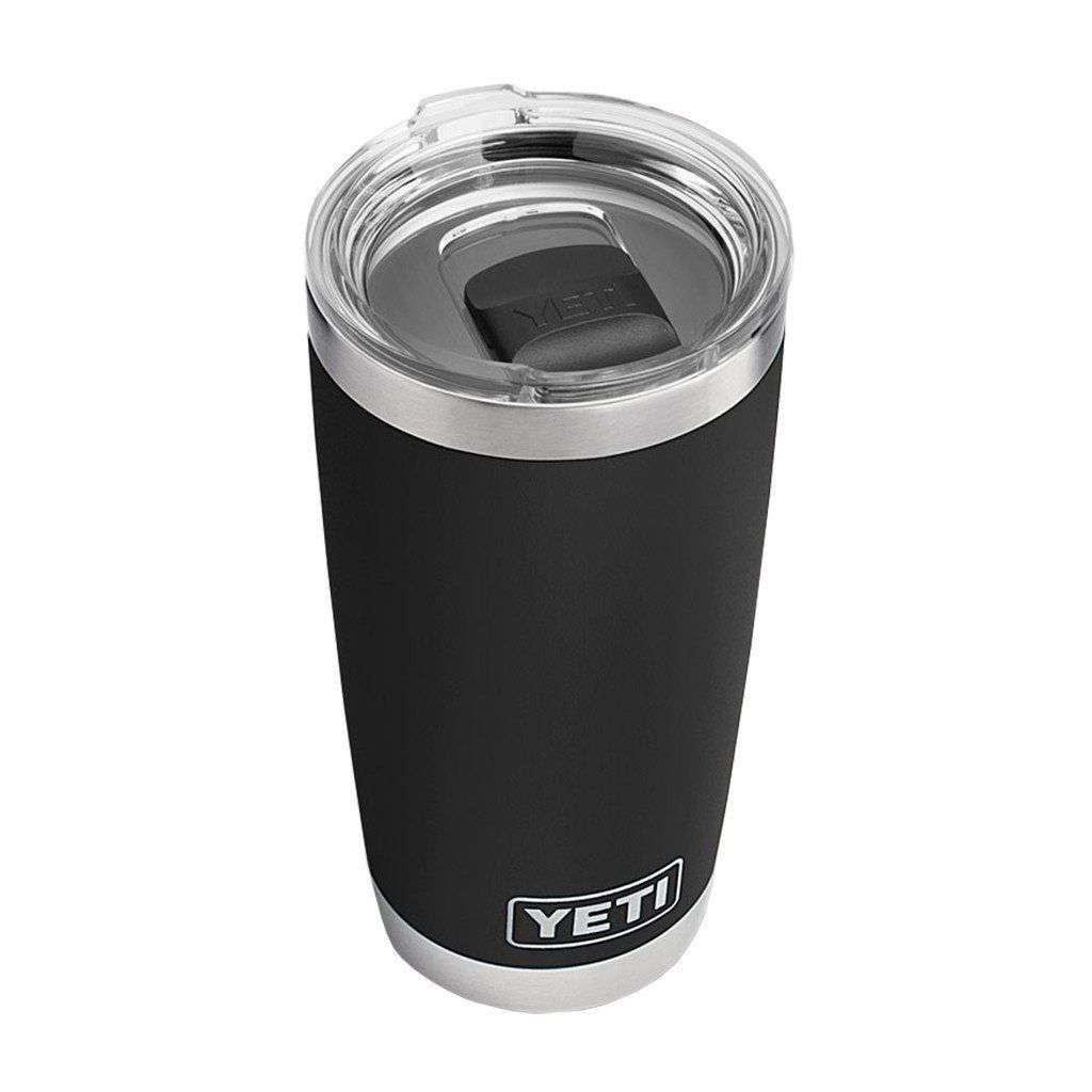 20 oz. DuraCoat Rambler Tumbler in Black with Magslider™ Lid by YETI - Country Club Prep