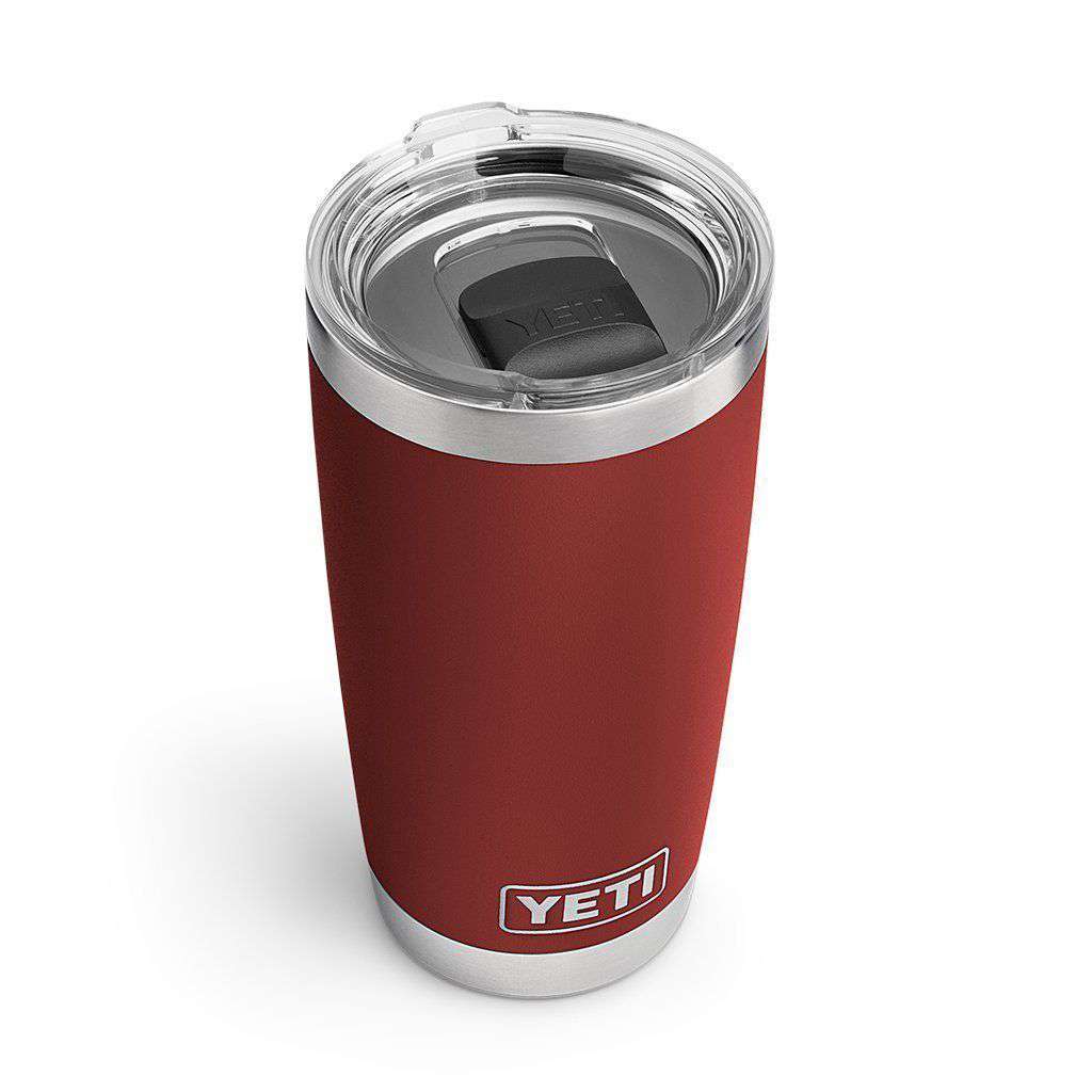 YETI 20 oz. DuraCoat Rambler Tumbler in Brick Red with Magslider™ Lid –  Country Club Prep