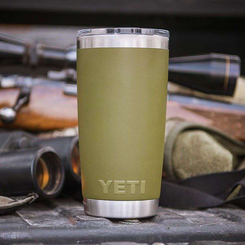 YETI 20 oz. DuraCoat Rambler Tumbler in Olive Green – Country Club