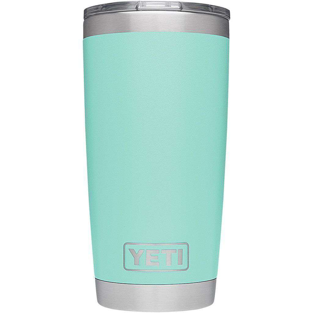 20 oz. DuraCoat Rambler Tumbler in Seafoam by YETI - Country Club Prep