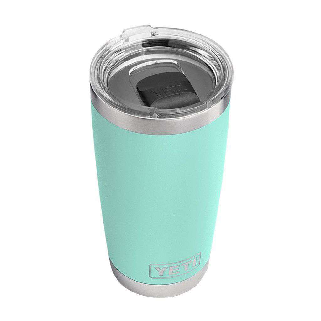 20 oz. DuraCoat Rambler Tumbler in Seafoam with Magslider™ Lid by YETI - Country Club Prep