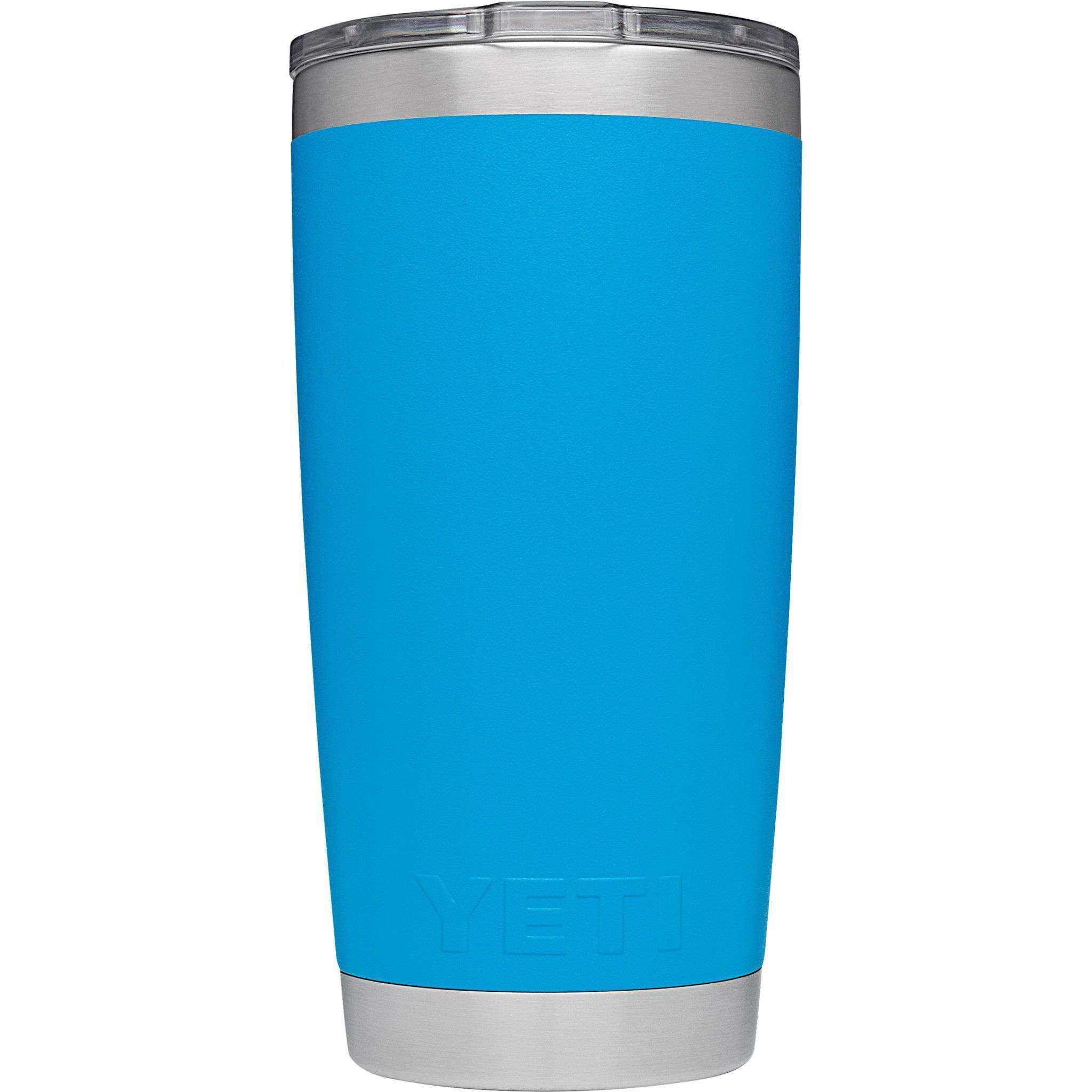 20 oz. DuraCoat Rambler Tumbler in Tahoe Blue by YETI - Country Club Prep